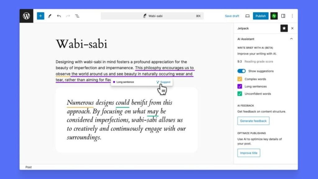 WordPress Adds Write Brief With AI Tool Which Lets Users Make the Content More Precise